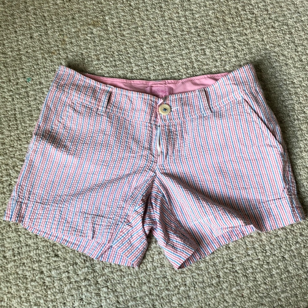 Multi colored stripped Lilly shorts